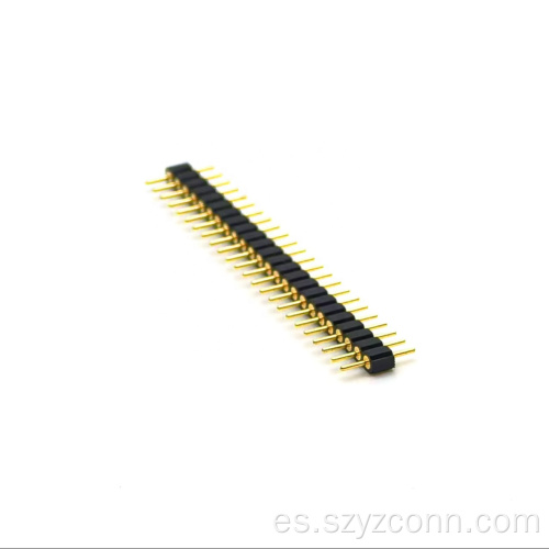Cabezal de pasador mecanizado de 2,54 mm recto H3.0 mm
